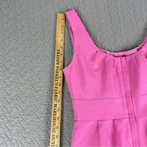 J. Crew Pink Cotton Dress Sleeveless Scoop Neck - Picture 8 of 16